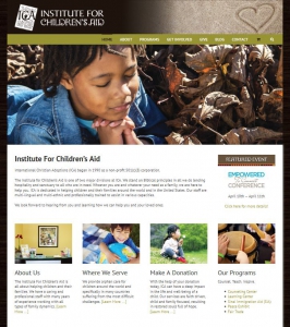 Institute For Children's Aid - New Website